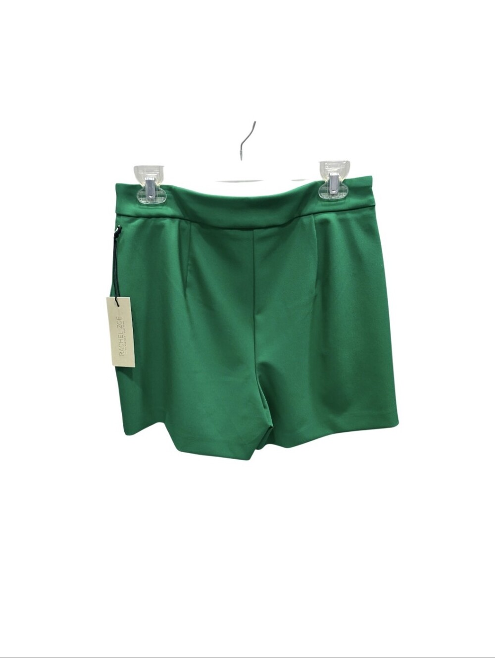 NWT Rachel Zoe Emerald Green High-Waist Sailor Shorts Gold Buttons Size 8 - Picture 3 of 9